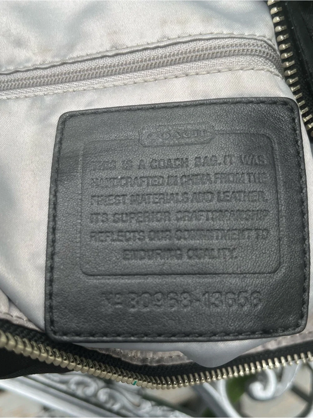 VINTAGE Coach Black Jacquard fabric convertible Bag 13656